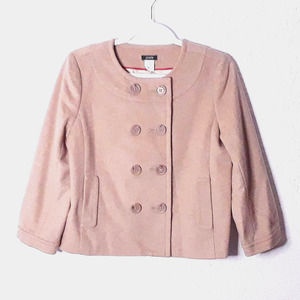 J.Crew Wool Cashmere Blend Jacket Coat - size 6, EUC! Tan Camel Classic Cropped